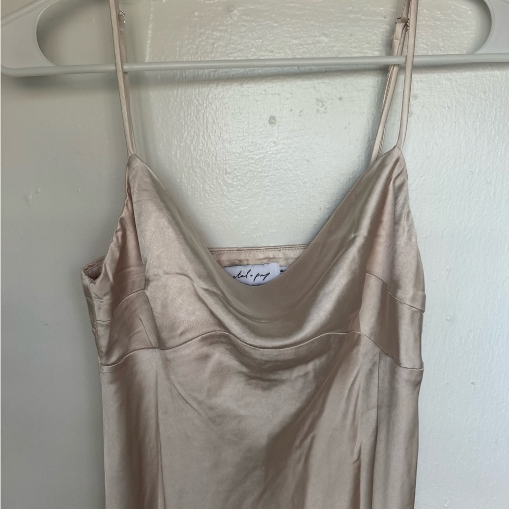 Petal and Pup Elegant Satin Slip Dress
